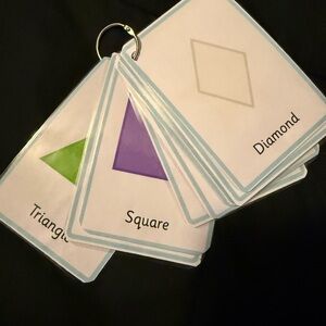 Colorful Shape Learning Flashcards for Kids